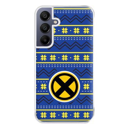 X Christmas Pattern Phone Case for Galaxy A16