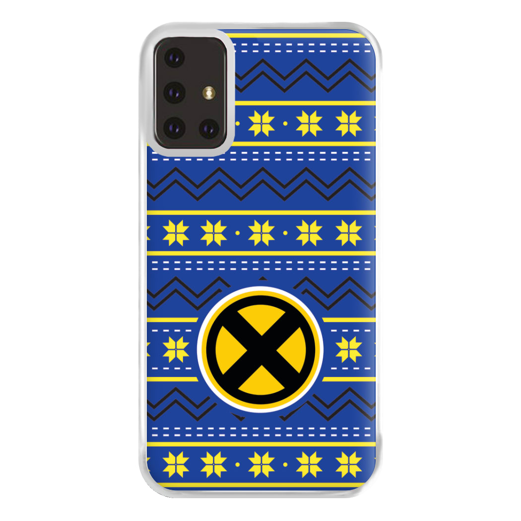 X Christmas Pattern Phone Case for Galaxy A71