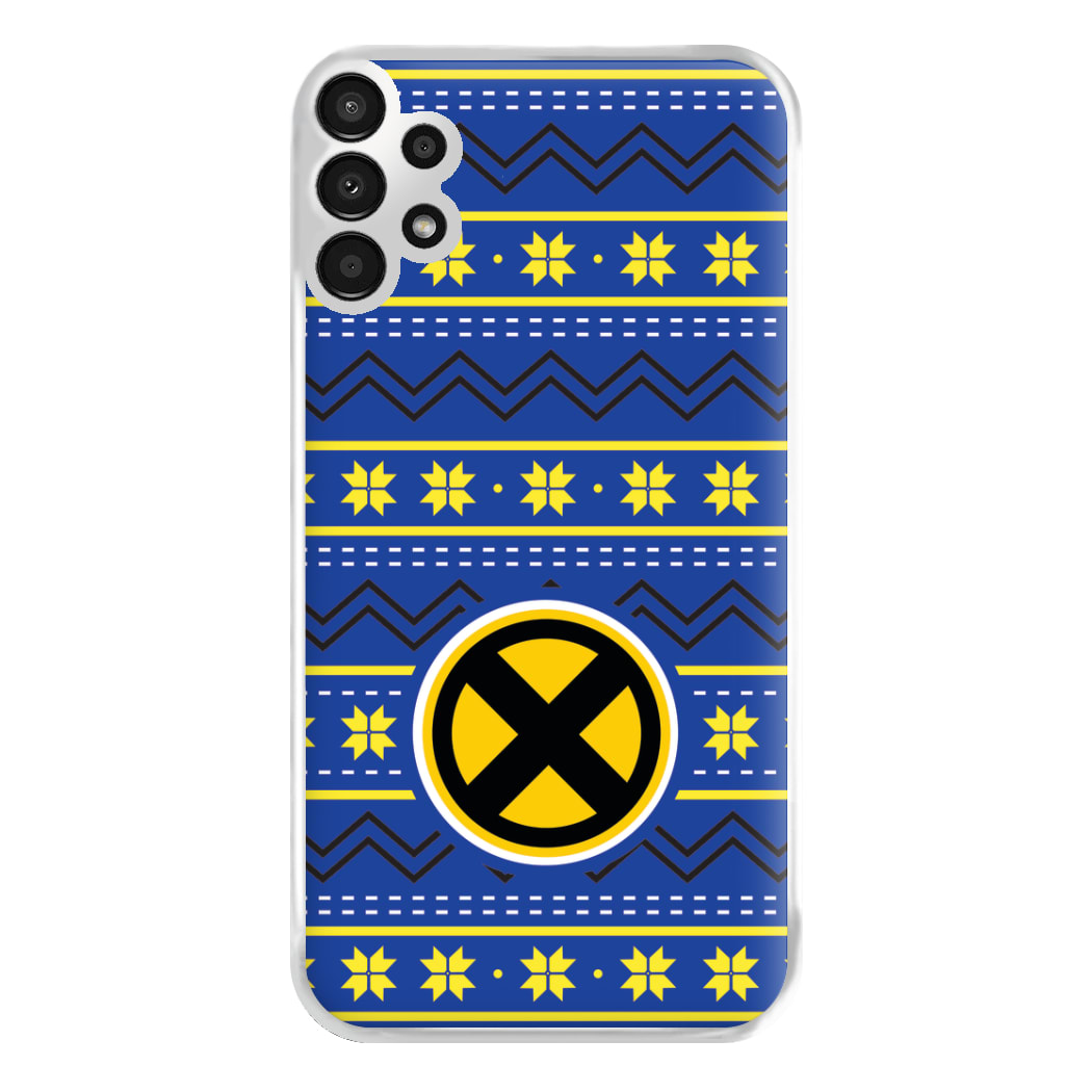 X Christmas Pattern Phone Case for Galaxy A13