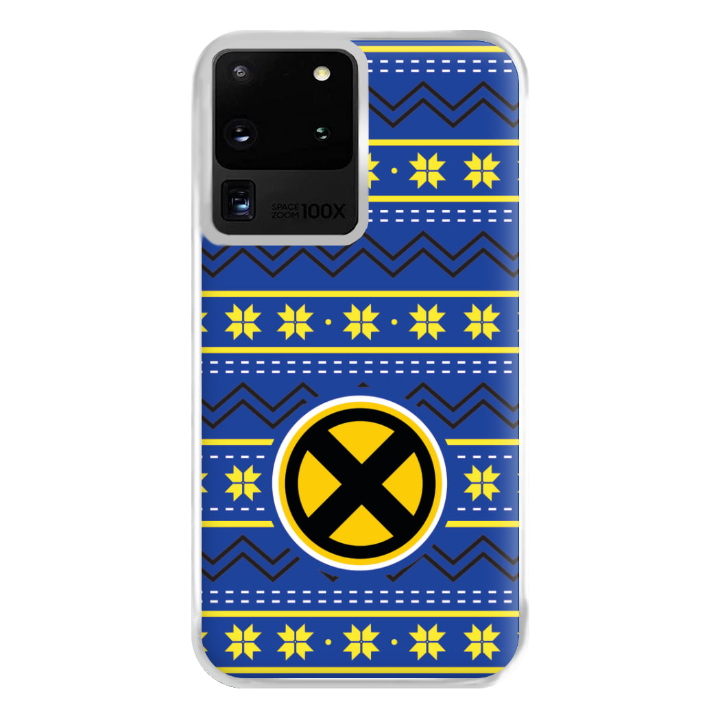 X Christmas Pattern Phone Case for Galaxy S20 Ultra