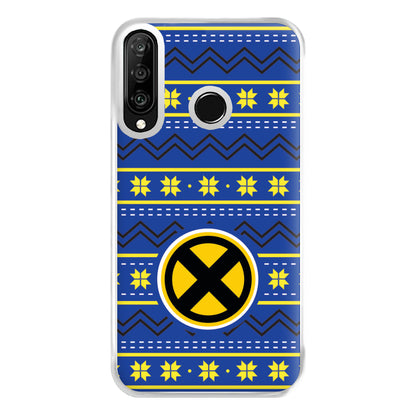 X Christmas Pattern Phone Case for Huawei P30 Lite