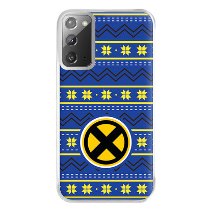 X Christmas Pattern Phone Case for Galaxy Note 20 Ultra