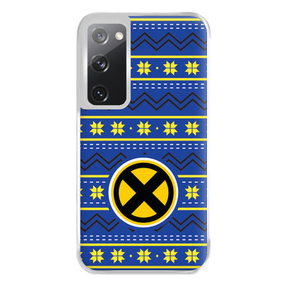 X Christmas Pattern Phone Case for Galaxy S20FE