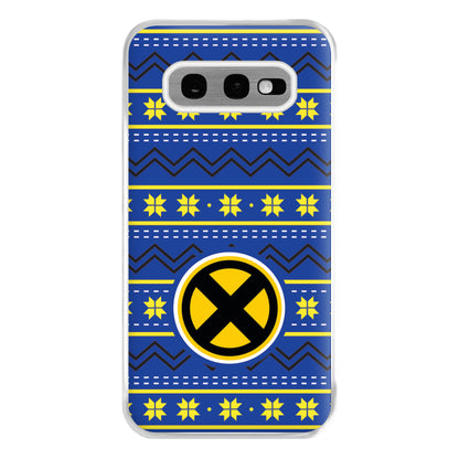 X Christmas Pattern Phone Case for Galaxy S10e