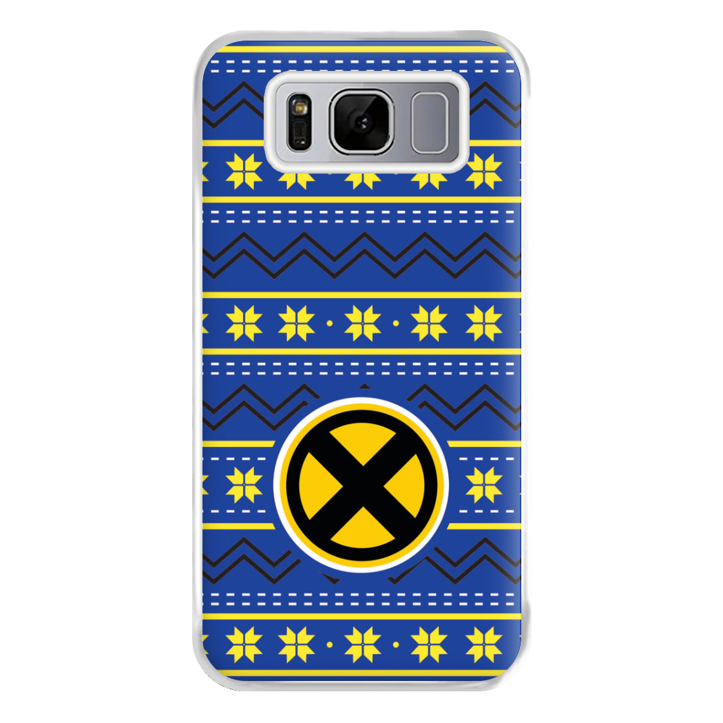 X Christmas Pattern Phone Case for Galaxy S8 Plus