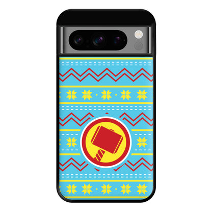 Hammer Christmas Pattern Phone Case for Google Pixel 8 Pro