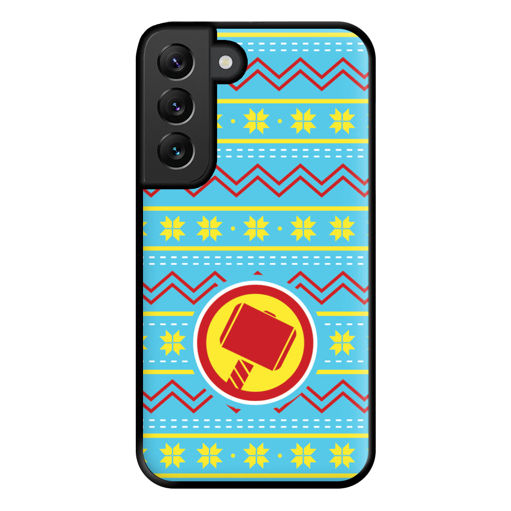 Hammer Christmas Pattern Phone Case for Galaxy S22 Plus