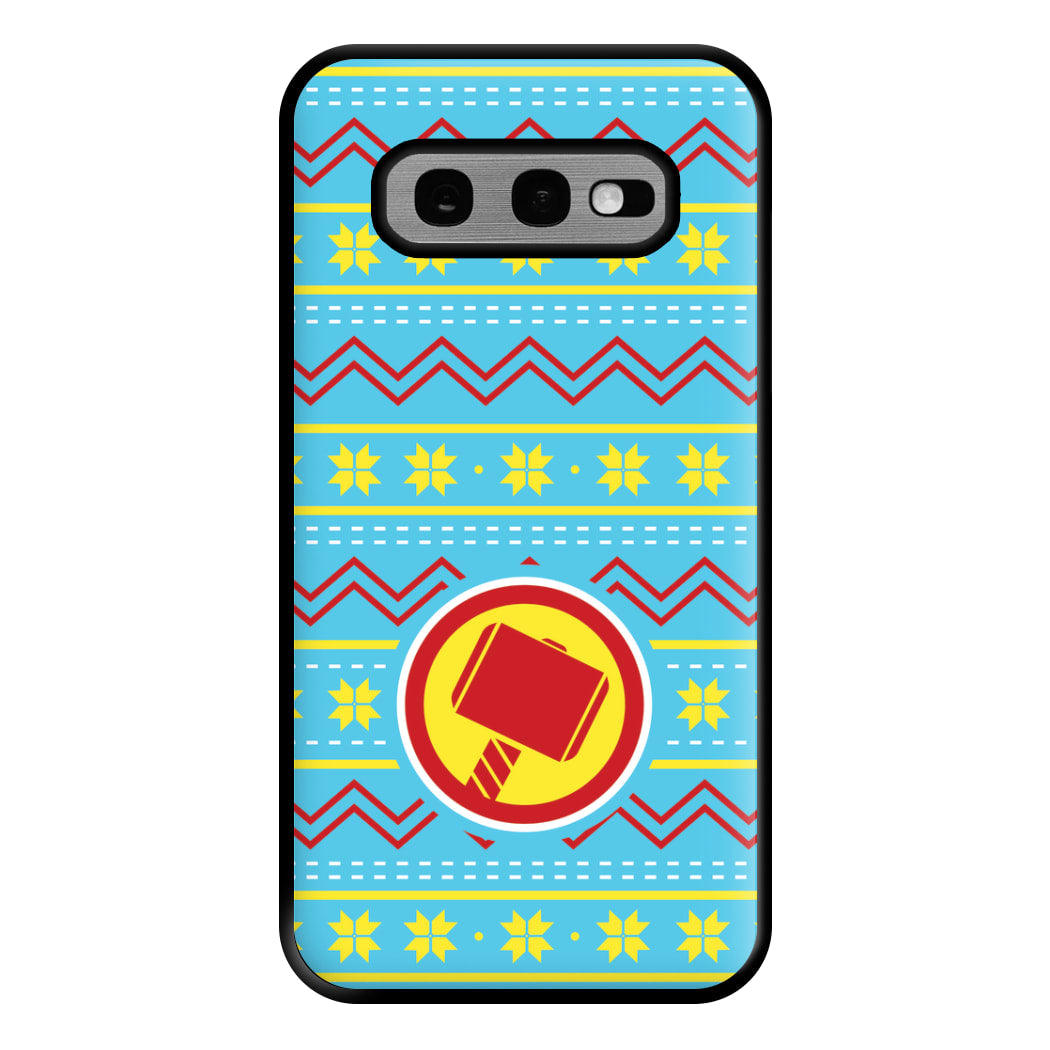 Hammer Christmas Pattern Phone Case for Galaxy S10e