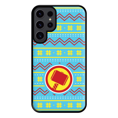 Hammer Christmas Pattern Phone Case for Galaxy S23 Ultra