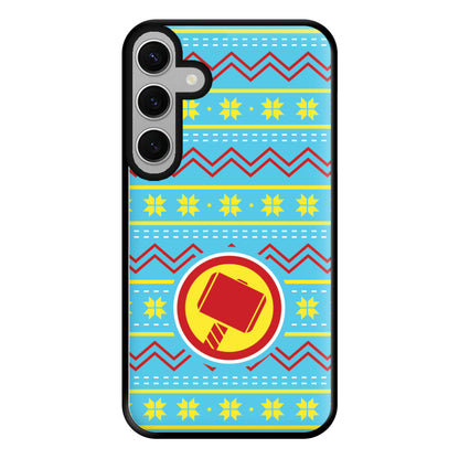 Hammer Christmas Pattern Phone Case for Galaxy S24FE