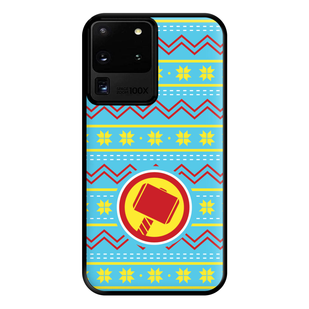 Hammer Christmas Pattern Phone Case for Galaxy S20 Ultra