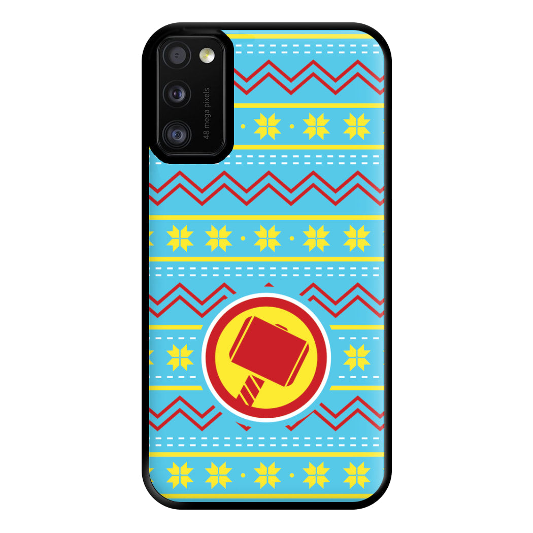 Hammer Christmas Pattern Phone Case for Galaxy A41