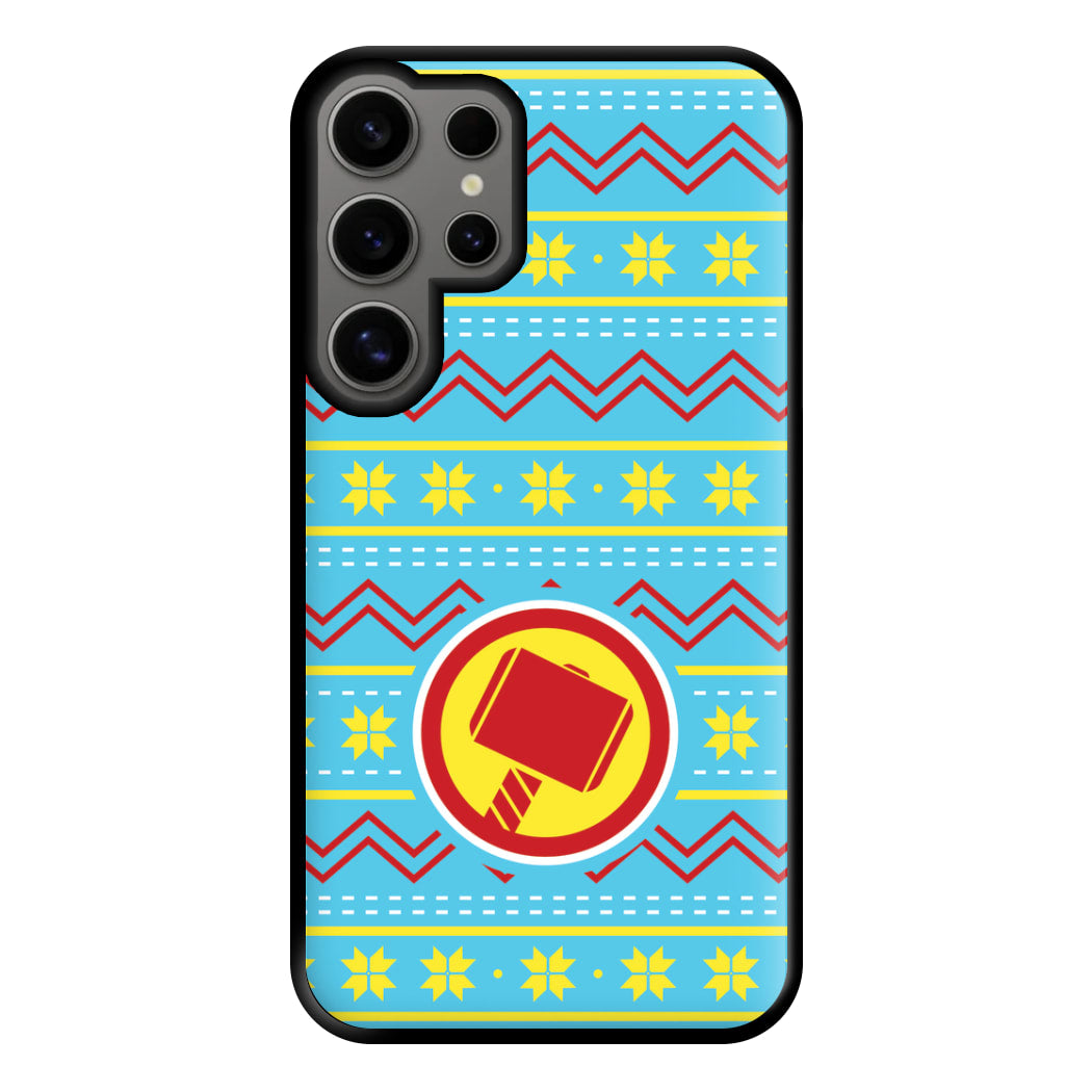 Hammer Christmas Pattern Phone Case for Galaxy S24 Ultra