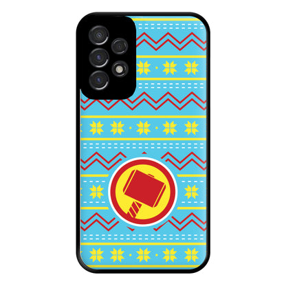 Hammer Christmas Pattern Phone Case for Galaxy A53