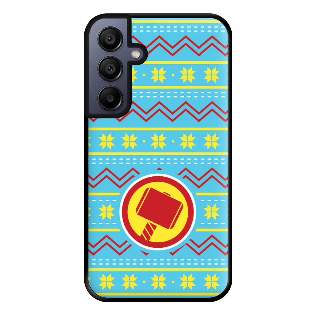 Hammer Christmas Pattern Phone Case for Galaxy A15