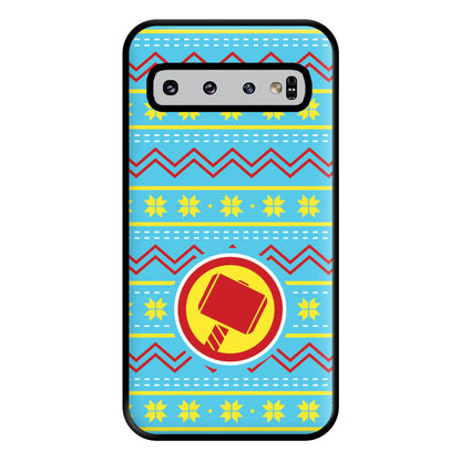 Hammer Christmas Pattern Phone Case for Galaxy S10 Plus