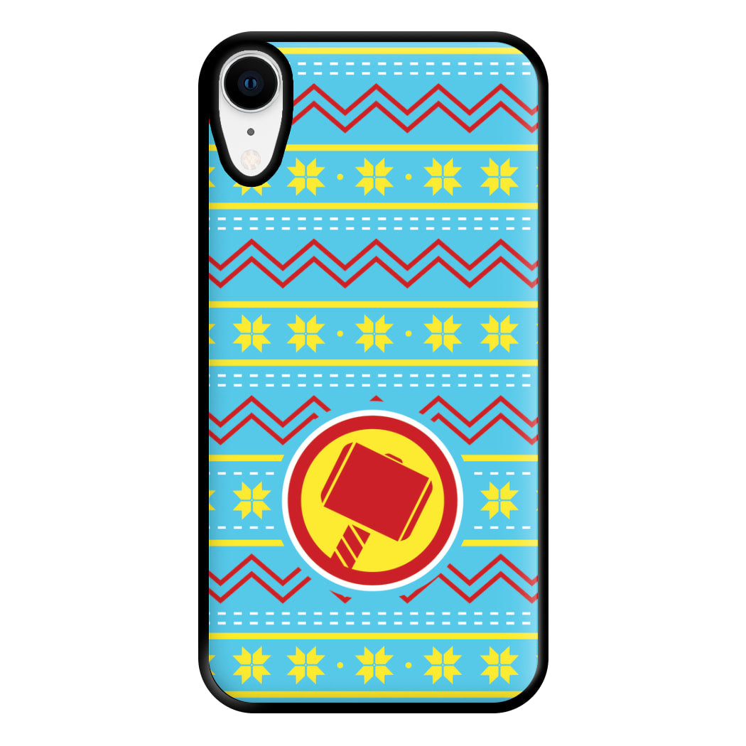 Hammer Christmas Pattern Phone Case for iPhone XR