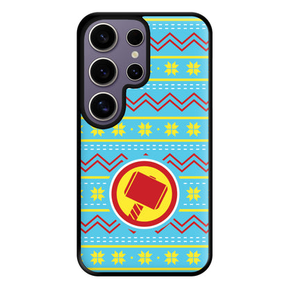 Hammer Christmas Pattern Phone Case for Galaxy S25 Ultra