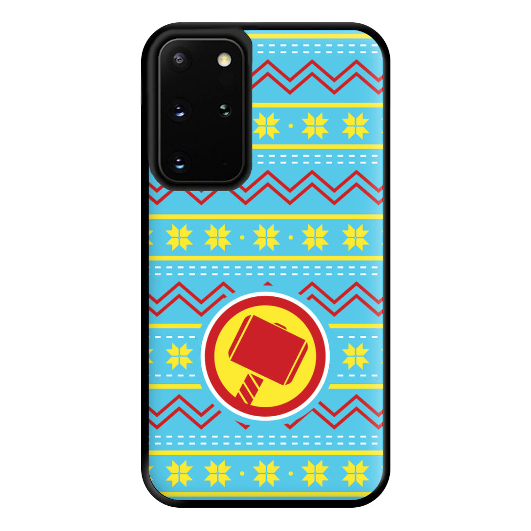 Hammer Christmas Pattern Phone Case for Galaxy S20 Plus