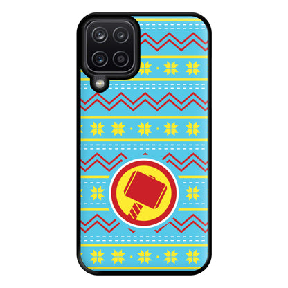 Hammer Christmas Pattern Phone Case for Galaxy A12