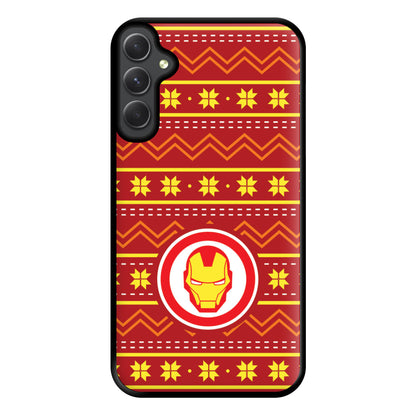 Iron Christmas Pattern Phone Case for Galaxy A54