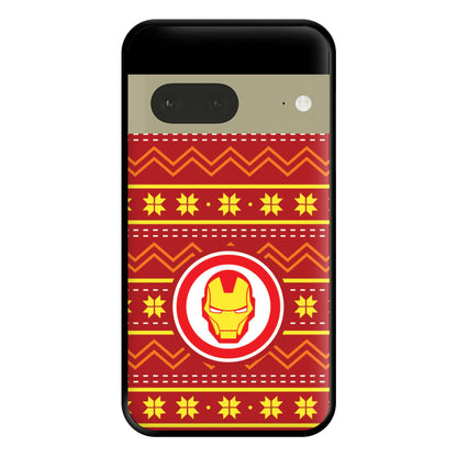 Iron Christmas Pattern Phone Case for Google Pixel 7a