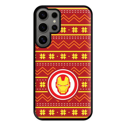 Iron Christmas Pattern Phone Case for Galaxy S24 Ultra