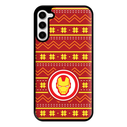 Iron Christmas Pattern Phone Case for Galaxy S23 Plus