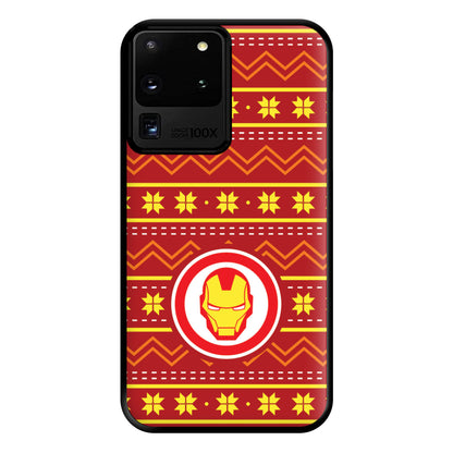 Iron Christmas Pattern Phone Case for Galaxy S20 Ultra