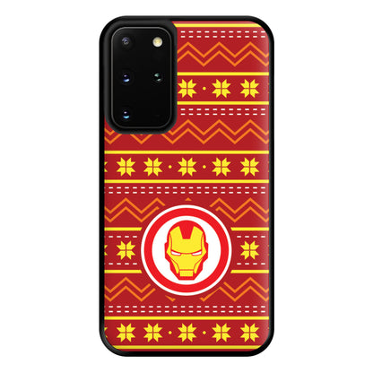 Iron Christmas Pattern Phone Case for Galaxy S20 Plus