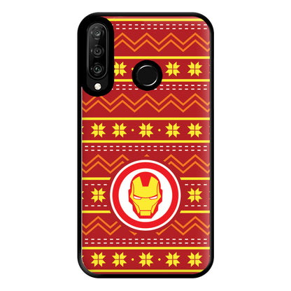 Iron Christmas Pattern Phone Case for Huawei P30 Lite