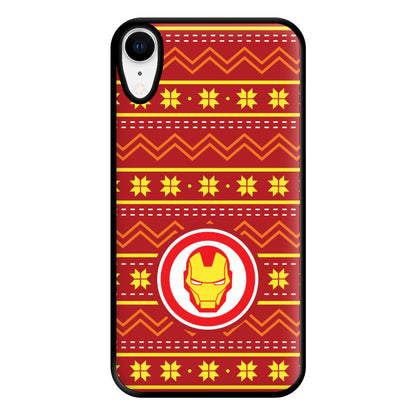 Iron Christmas Pattern Phone Case for iPhone XR