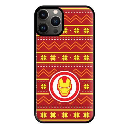 Iron Christmas Pattern Phone Case for iPhone 13 Pro Max