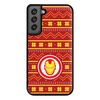 Iron Christmas Pattern Phone Case for Galaxy S21FE