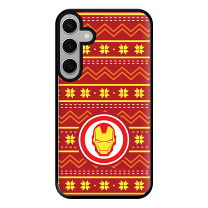 Iron Christmas Pattern Phone Case for Galaxy S24FE