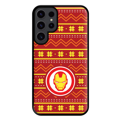 Iron Christmas Pattern Phone Case for Galaxy S23 Ultra