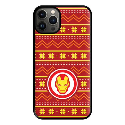 Iron Christmas Pattern Phone Case for iPhone 13