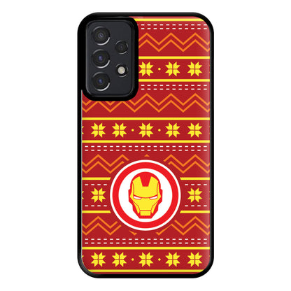 Iron Christmas Pattern Phone Case for Galaxy A52 / A52s