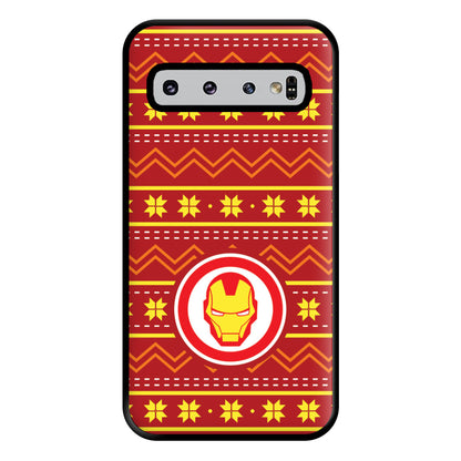 Iron Christmas Pattern Phone Case for Galaxy S10 Plus