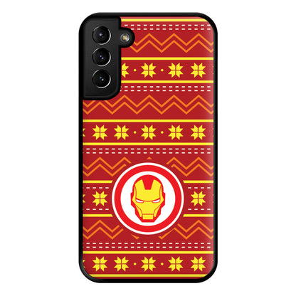 Iron Christmas Pattern Phone Case for Galaxy S21 Plus