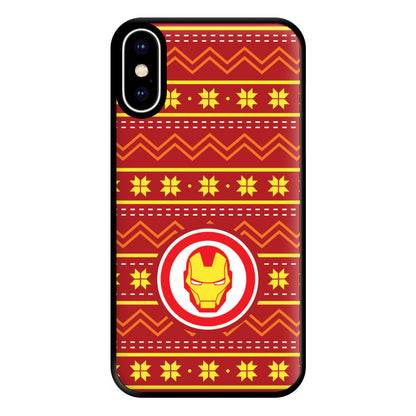 Iron Christmas Pattern Phone Case for iPhone XS Max