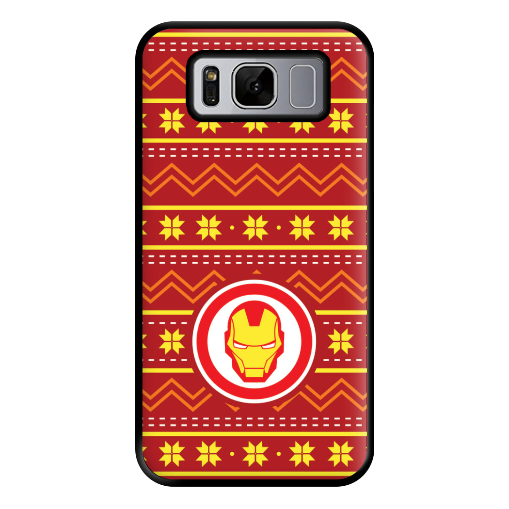 Iron Christmas Pattern Phone Case for Galaxy S8 Plus