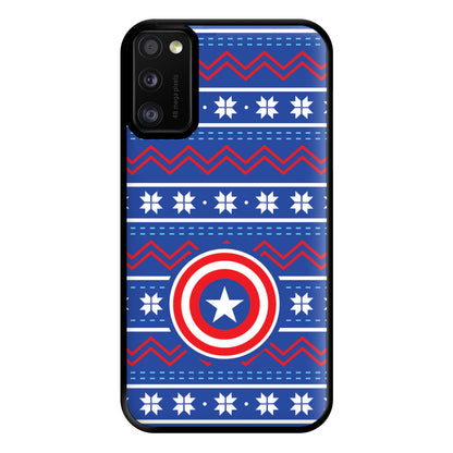 Captain Christmas Pattern Phone Case for Galaxy A41