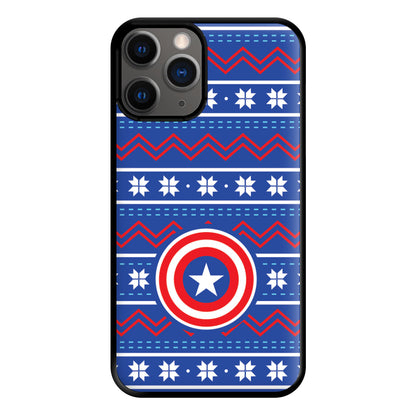 Captain Christmas Pattern Phone Case for iPhone 12 Pro Max