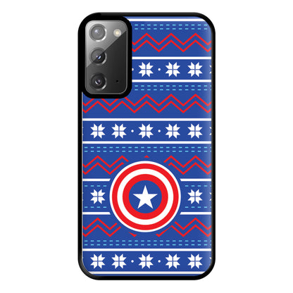 Captain Christmas Pattern Phone Case for Galaxy Note 20 Ultra