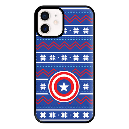 Captain Christmas Pattern Phone Case for iPhone 13 Mini