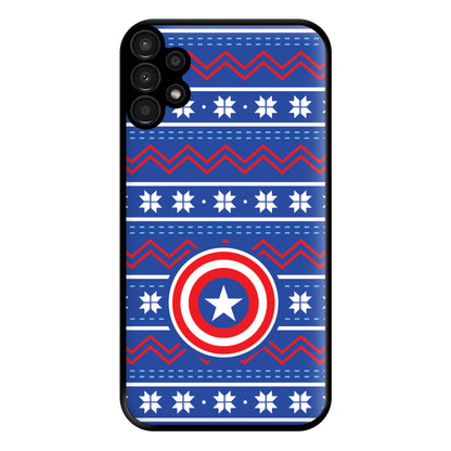 Captain Christmas Pattern Phone Case for Galaxy A13