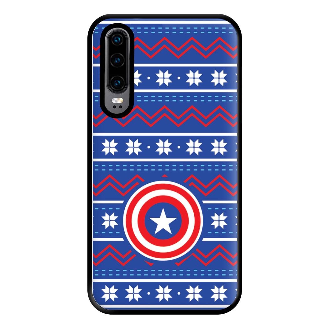 Captain Christmas Pattern Phone Case for Huawei P30