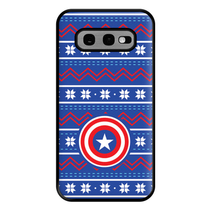 Captain Christmas Pattern Phone Case for Galaxy S10e