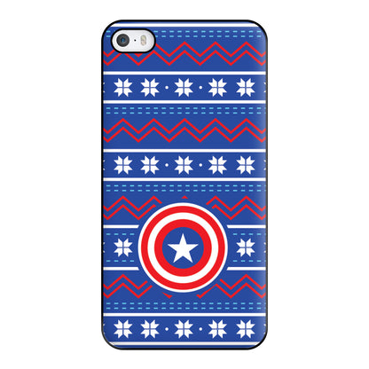 Captain Christmas Pattern Phone Case for iPhone 5 / 5s / SE 2016